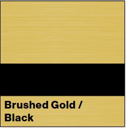 Brushed Gold/Black STANDARD METAL 1/16IN - Rowmark NoMark Plus & Standard Metals